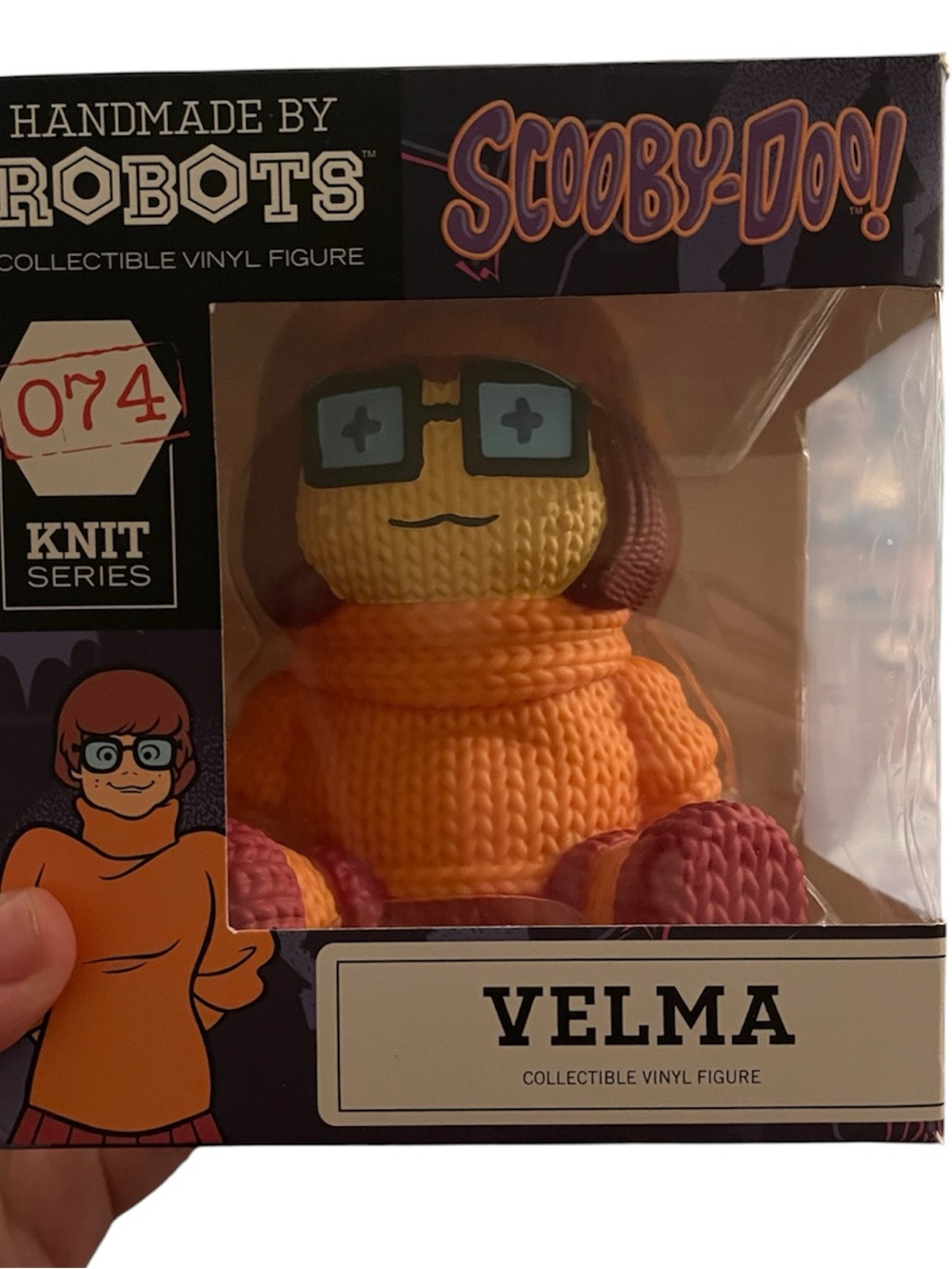 Handmade By Robots Scooby-Doo Velma Knit Vinyl Figure - Orange Sweater